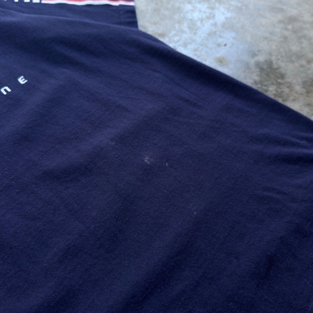 Vintage Y2K Reebok New England Patriots Sideline T-Shirt Navy Blue Size M f7 - Picture 8 of 8